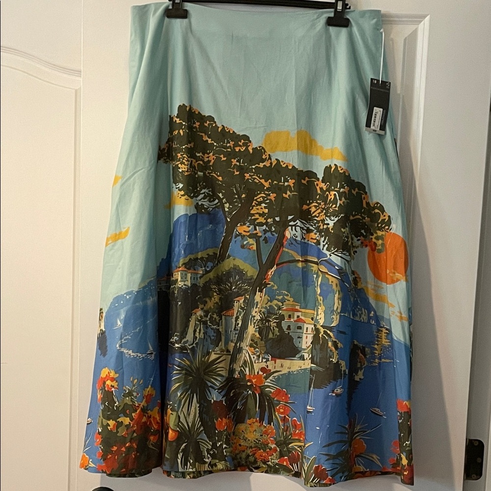 Worthington Scenic A-Line Skirt - Multicolor